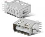 upright dip 90 A Female USB Connectors L10mm